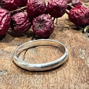 SILPADA Band Ring Dainty Polished Plain Minimalist  Wedding  Sterling Silver 6